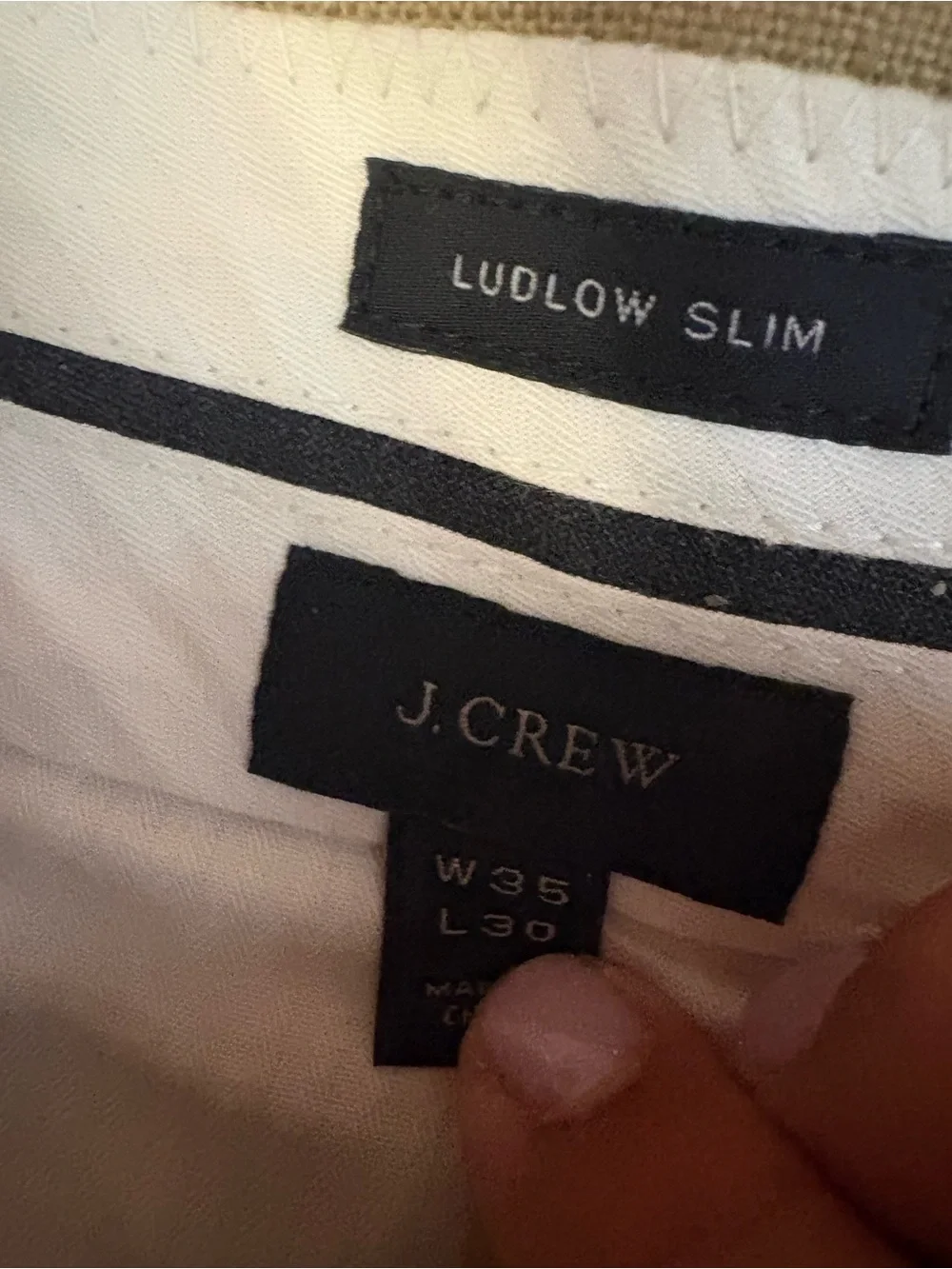Bundle 2 for $30. J. Crew Ludlow Linen Trousers in Beige. Waist 35.
